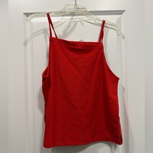 Madewell Red Tank Blouse